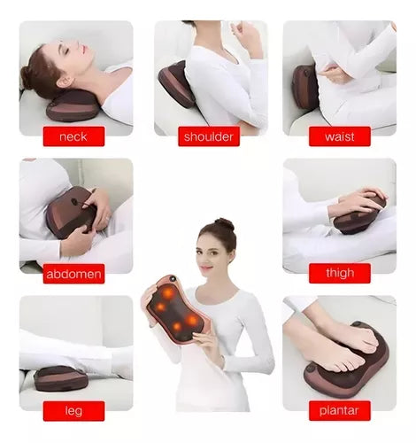 MASAJEADOR ALMOHADA CUELLO ESPALDA ETC