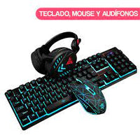 COMBO GAMER TECLADO MOUSE AUDIFONOS
