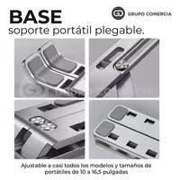 Base Para Pc Laptop Soporte Aluminio